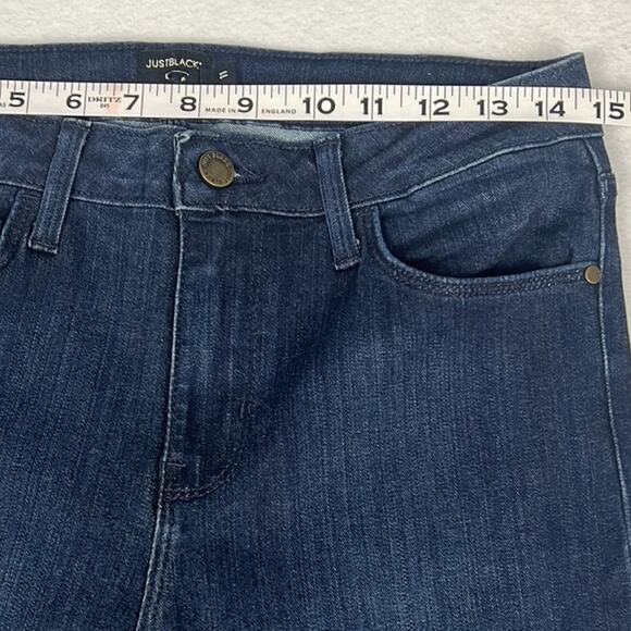 Just Black Women’s Dark Wash Denim Jeans Stretch SZ 11 Skinny Cut Elevated Basic - Picture 3 of 11